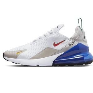 Nike shoes Air Max 270 white blue Nike white blue shoes slip on Nike shoes